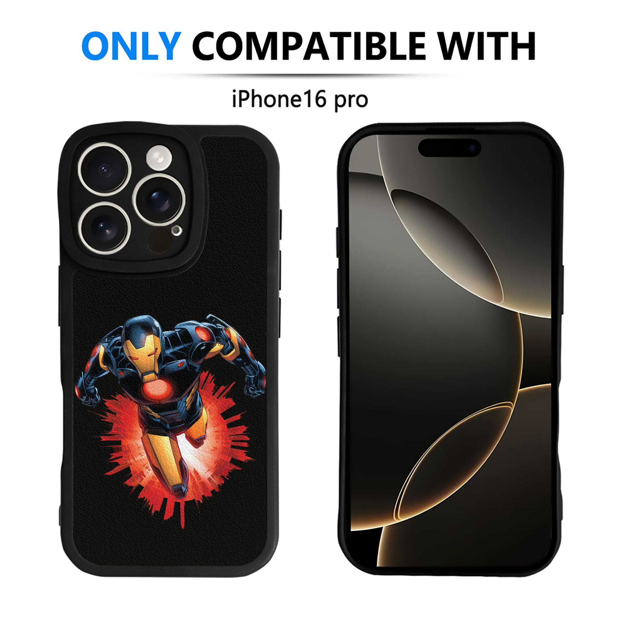 （画像用） アベンジャーズ The Avengers 【iPhone 16シリーズ対応】シリコンスマホケース（レザー調） 材質：シリコン